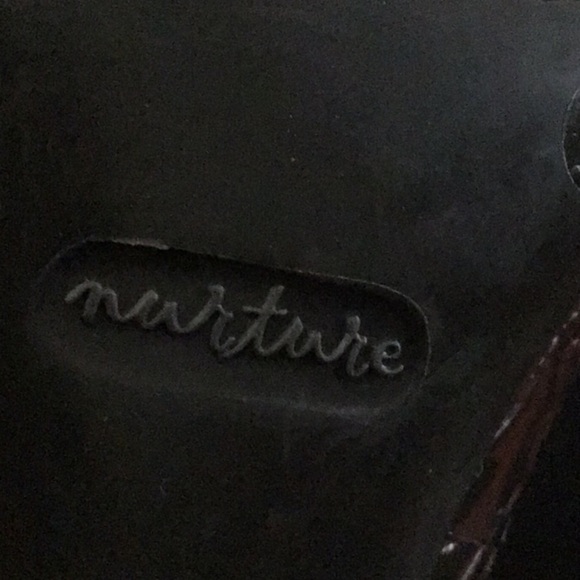 NURTURE brown peep toe heels sz 6.5 - Picture 7 of 10